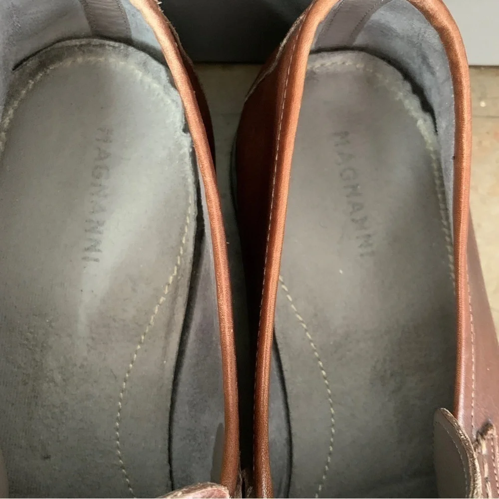 Magnanni Leather Penny Loafers‎ Size 9M